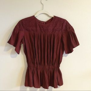 NWT Silky Peplum Top